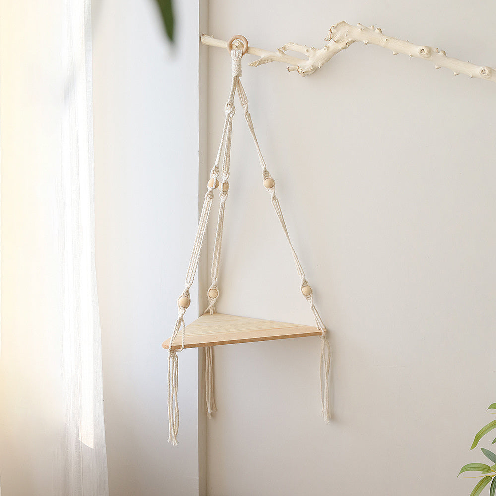 Hanging Macrame Shelf for Bedroom Decor